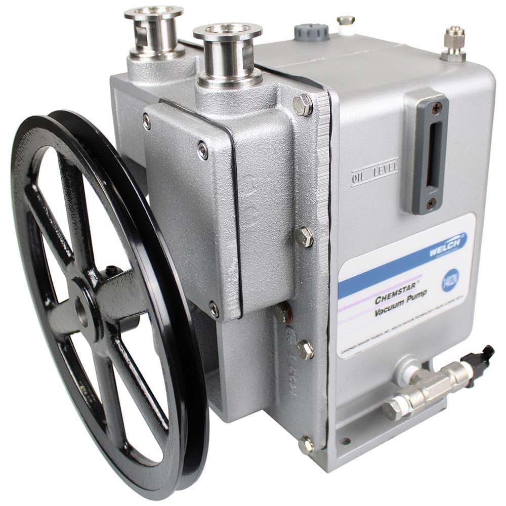 Welch - Rotary Vane-Type Vacuum Pumps; Horsepower: N/A ; Voltage: N/A ; Cubic Feet per Minute: 5.60 ; Length (Decimal Inch): 10.0000 ; Width (Decimal Inch): 12.0000 ; Height (Inch): 15 - Exact Tool & Supply