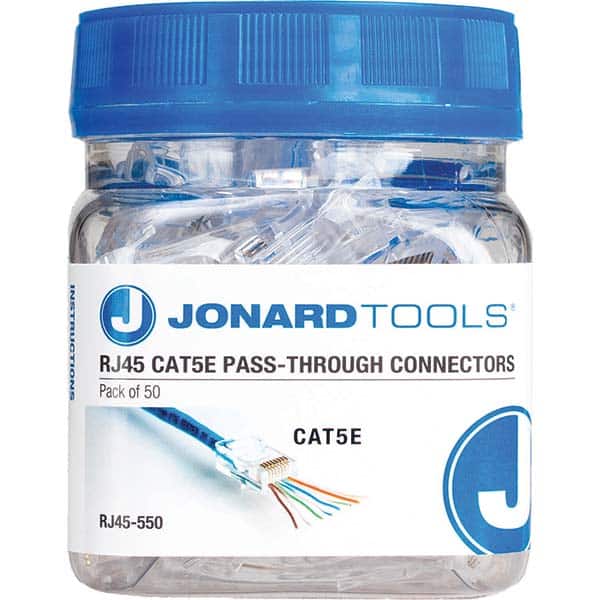 Jonard Tools - Cable Tools & Kits Tool Type: Pass-Through Connectors Number of Pieces: 50.000 - Exact Tool & Supply