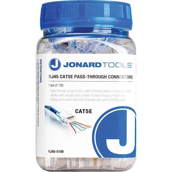 Jonard Tools - Cable Tools & Kits Tool Type: Pass-Through Connectors Number of Pieces: 100.000 - Exact Tool & Supply