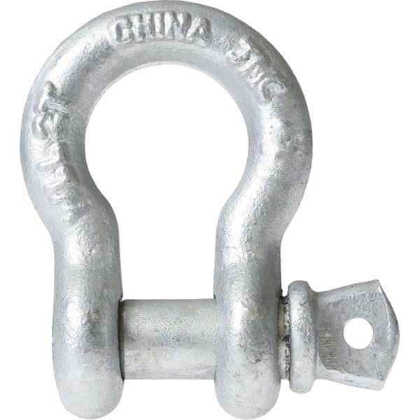US Cargo Control - Shackles Load Limit (Ton): 12.00 Pin Type: Screw - Exact Tool & Supply