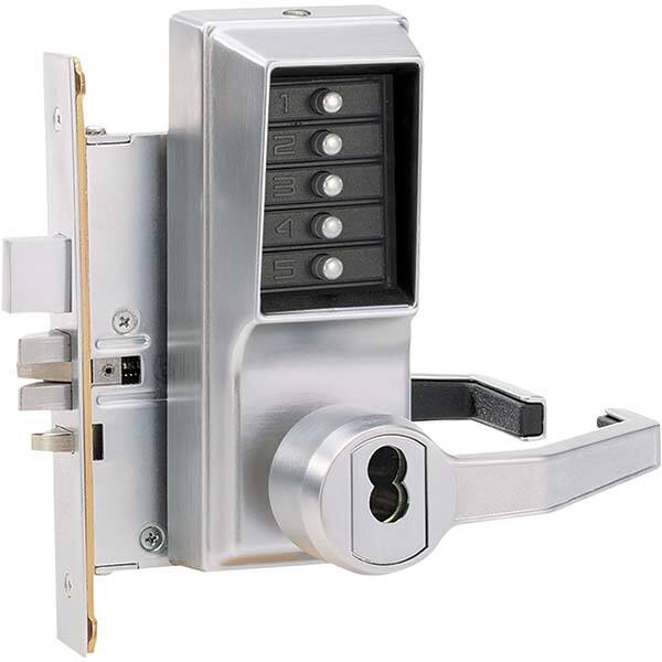 Simplex - Lever Locksets Type: Push-button Lock Door Thickness: 1-3/4 - Exact Tool & Supply
