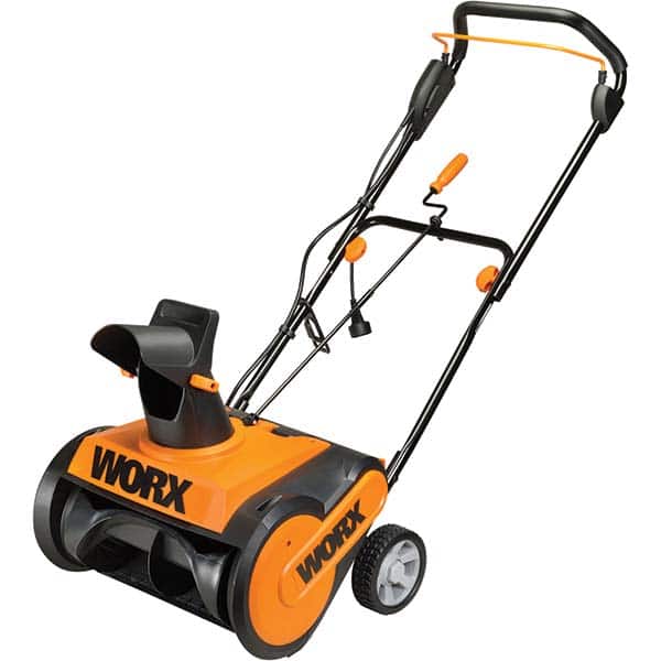 Worx - Snow Blowers Type: Snow Thrower Clearing Width (Inch): 18 - Exact Tool & Supply