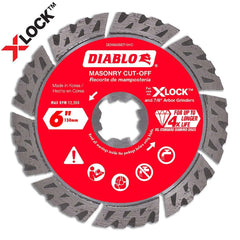 Freud - Wet & Dry-Cut Saw Blades; Blade Diameter (Inch): 6 ; Blade Material: Diamond-Tipped ; Arbor Style: X-LOCK ; Arbor Hole Diameter (Inch): 7/8 ; Arbor Hole Diameter (Decimal Inch): 7/8 ; Application: Masonry Cutting - Exact Tool & Supply