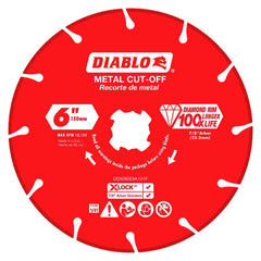 Freud - Wet & Dry-Cut Saw Blades; Blade Diameter (Inch): 6 ; Blade Material: Diamond-Tipped ; Arbor Style: X-LOCK ; Arbor Hole Diameter (Inch): 7/8 ; Arbor Hole Diameter (Decimal Inch): 7/8 ; Application: Metal Cutting - Exact Tool & Supply