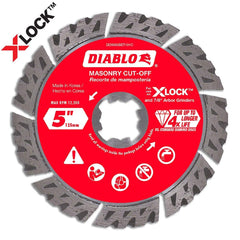 Freud - Wet & Dry-Cut Saw Blades; Blade Diameter (Inch): 5 ; Blade Material: Diamond-Tipped ; Arbor Style: X-LOCK ; Arbor Hole Diameter (Inch): 7/8 ; Arbor Hole Diameter (Decimal Inch): 7/8 ; Application: Cutting Masonry - Exact Tool & Supply