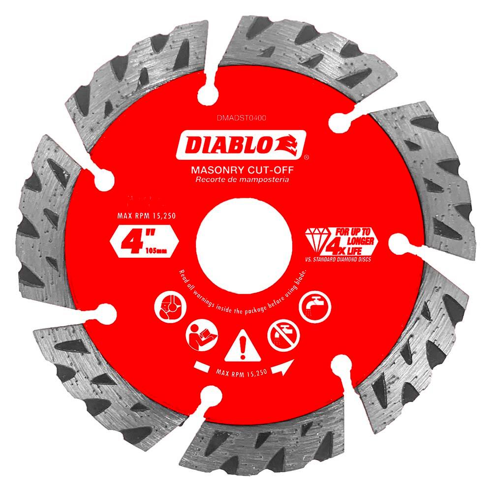 Freud - Wet & Dry-Cut Saw Blades; Blade Diameter (Inch): 4 ; Blade Material: Diamond-Tipped ; Arbor Style: Standard Round ; Arbor Hole Diameter (Inch): 0.7874; 5/8; 7/8 ; Arbor Hole Diameter (Decimal Inch): 0.7874; 5/8; 7/8 ; Application: Cutting Masonry - Exact Tool & Supply