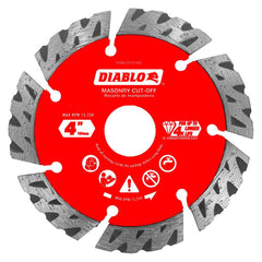 Freud - Wet & Dry-Cut Saw Blades; Blade Diameter (Inch): 4 ; Blade Material: Diamond-Tipped ; Arbor Style: Standard Round ; Arbor Hole Diameter (Inch): 0.7874; 5/8; 7/8 ; Arbor Hole Diameter (Decimal Inch): 0.7874; 5/8; 7/8 ; Application: Cutting Masonry - Exact Tool & Supply