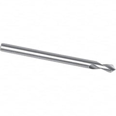 Magafor - 4mm Body Diam, 90°, 100mm OAL, Solid Carbide Spotting Drill - Exact Tool & Supply