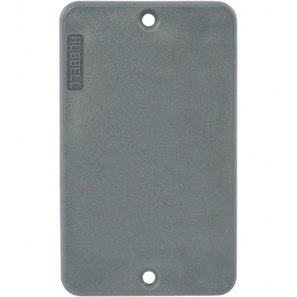 Hubbell Wiring Device-Kellems - Electrical Outlet Box & Switch Box Accessories Accessory Type: Box Cover Material: PBT Resin - Exact Tool & Supply