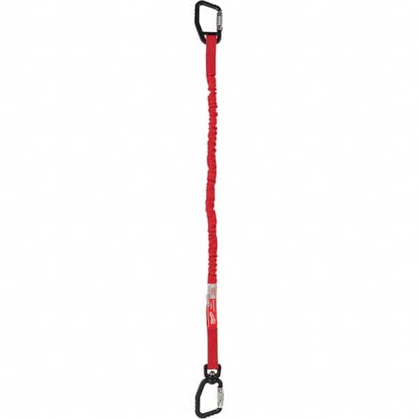 Milwaukee Tool - Tool Holding Accessories; Type: Tool Lanyard ; Connection Type: Carabiner ; Length: 41.50 ; Length (Decimal Inch): 41.50 ; Additional Info: 10lb Quick-Connect Locking Tool Lanyard ; Color: Black; Red - Exact Tool & Supply