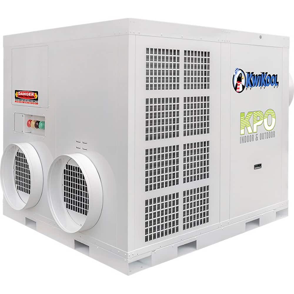 Kwikool - 290,500 BTU 59.4 Amp EER 7.2 11,000 CFM Indoor/ Outdoor High Static Portable Air Conditioner - Exact Tool & Supply