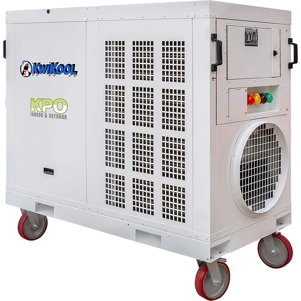 Kwikool - 135,000 BTU 27.7 Amp EER 7.2 5,500 CFM Indoor/ Outdoor High Static Portable Air Conditioner - Exact Tool & Supply