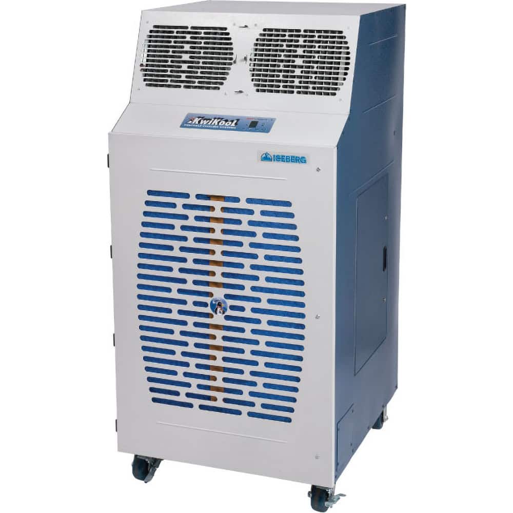 Kwikool - 120,000 BTU 19.4 Amp EER 8.63 3,800 CFM Portable Water-Cooled Primary and Back-up Air Conditioning - Exact Tool & Supply