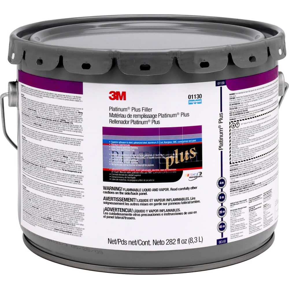3M - Automotive Body Repair Fillers; Type: Body Filler ; Container Size: 3 Gal. ; Container Type: Pail ; Color: Gold - Exact Tool & Supply