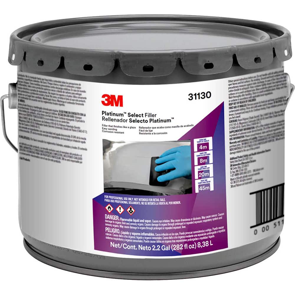 3M - Automotive Body Repair Fillers; Type: Body Filler ; Container Size: 3 Gal. ; Container Type: Pail ; Color: Lavender - Exact Tool & Supply