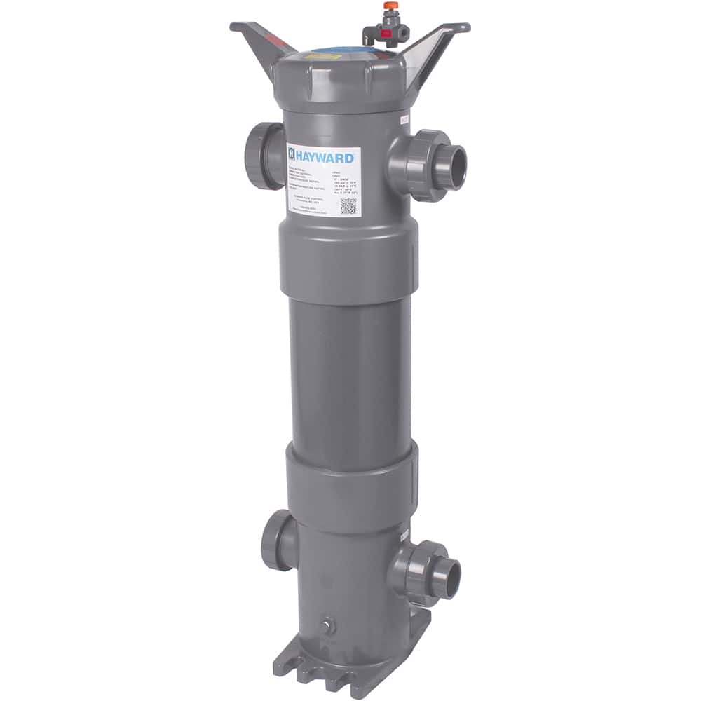 Hayward - Bag Filter Housings; Bag Size (#): 2 ; Length (Decimal Inch): 32.0000 ; Pipe Size: 4 (Inch); End Connections: Threaded ; Maximum Flow Rate (GPM): 100 ; Maximum Working Pressure (psi): 150.000 - Exact Tool & Supply