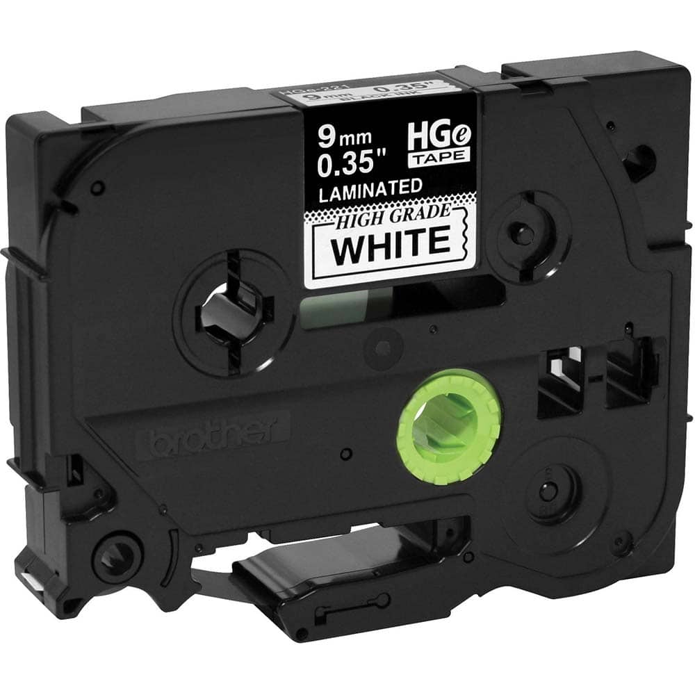 Brother - Labels, Ribbons & Tapes; Type: Label Tape ; Color: Black on White ; For Use With: PT-18RKT; PT-9200PC; PT-9500PC; PT-9700PC; PT-9800PCN; PT-E100; PT-E110; PT-E300; PT-E500; PT-E550W; PT-E800W; PT-P750WVP; PT-P900; PT-P900W; PT-P950NW P-Touch La - Exact Tool & Supply