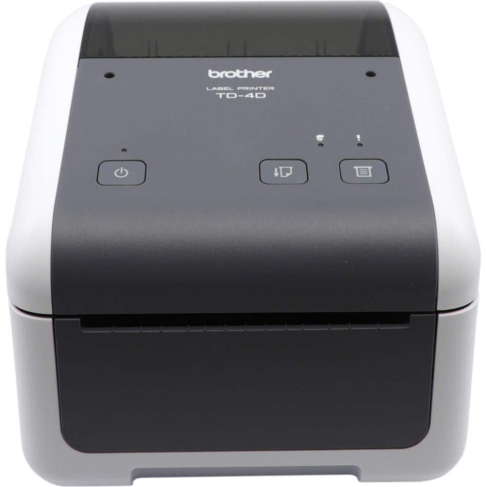 Brother - Electronic Label Makers; Type: Desktop Printer ; Power Source: 24V DC 5A Auto Ranging Power Supply ; Resolution: 203 ; Contents: Printer; USB Cable; AC Adapter; Power Cable; Printed Guides; Software (Brother Solutions Center) ; Contents: Printe - Exact Tool & Supply