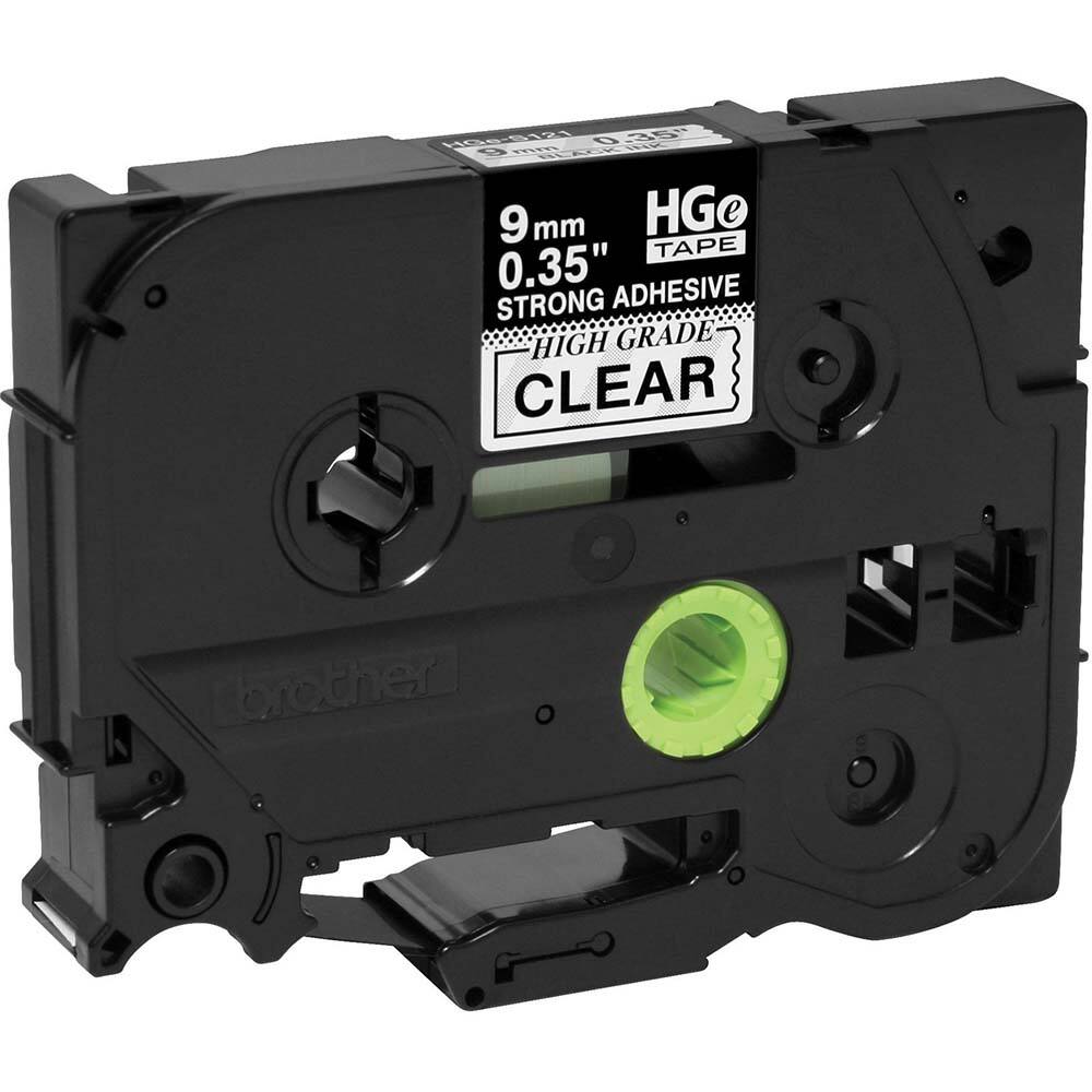 Brother - Labels, Ribbons & Tapes; Type: Label Tape ; Color: Black on Clear ; For Use With: PT-18RKT; PT-9200PC; PT-9500PC; PT-9700PC; PT-9800PCN; PT-E100; PT-E110; PT-E300; PT-E500; PT-E550W; PT-E800W; PT-P750WVP; PT-P900; PT-P900W; PT-P950NW P-Touch La - Exact Tool & Supply