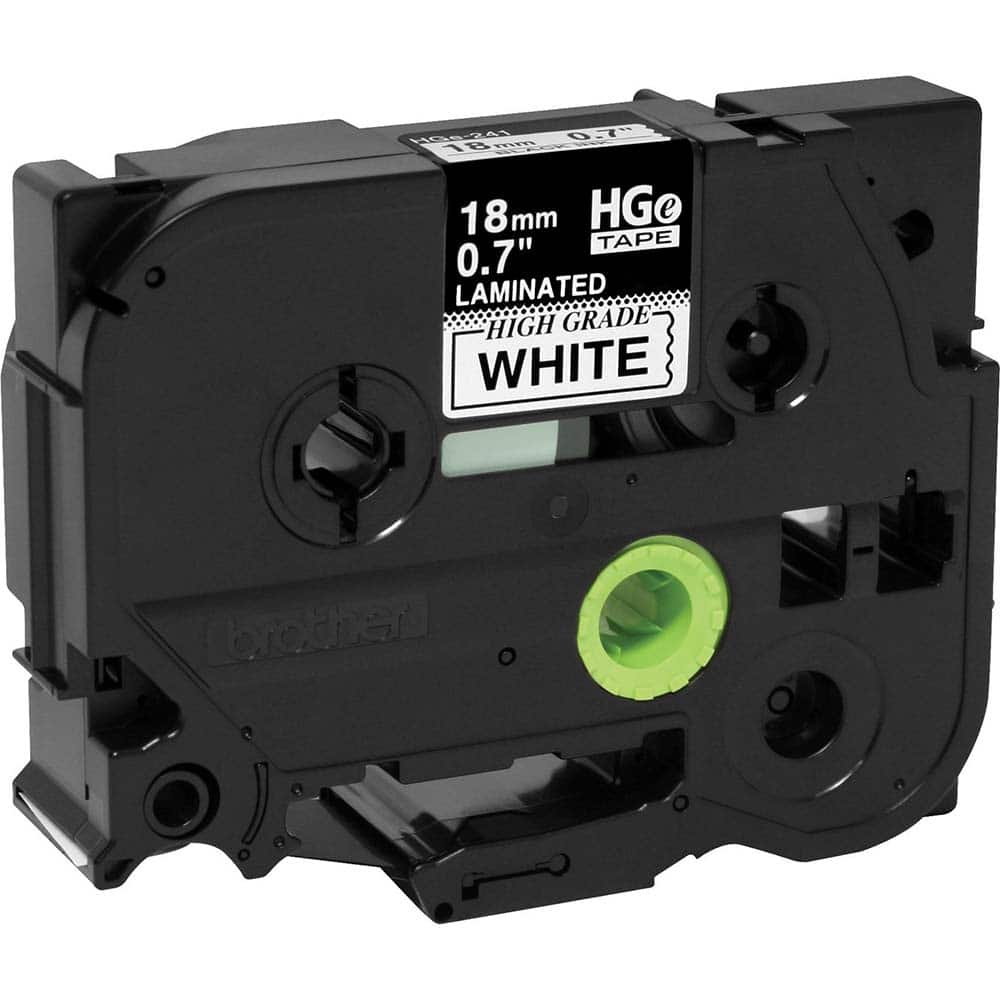Brother - Labels, Ribbons & Tapes; Type: Label Tape ; Color: Black on White ; For Use With: PT-18RKT; PT-9200PC; PT-9500PC; PT-9700PC; PT-9800PCN; PT-E300; PT-E500; PT-E550W; PT-E800W; PT-P750WVP; PT-P900; PT-P900W; PT-P950NW P-Touch Label Makers ; Width - Exact Tool & Supply