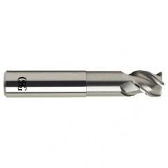 1 Dia. x 6 Overall Length 3-Flute Square End Solid Carbide SE End Mill-Round Shank-Center Cutting-Uncoated - Exact Tool & Supply