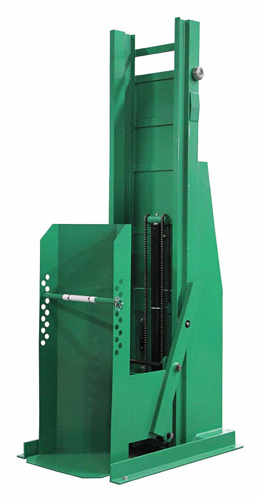 High Level Drum Dumper, Stationary - Dual Stage, 1500 lb. Load Capacity, 47" Overall Length
