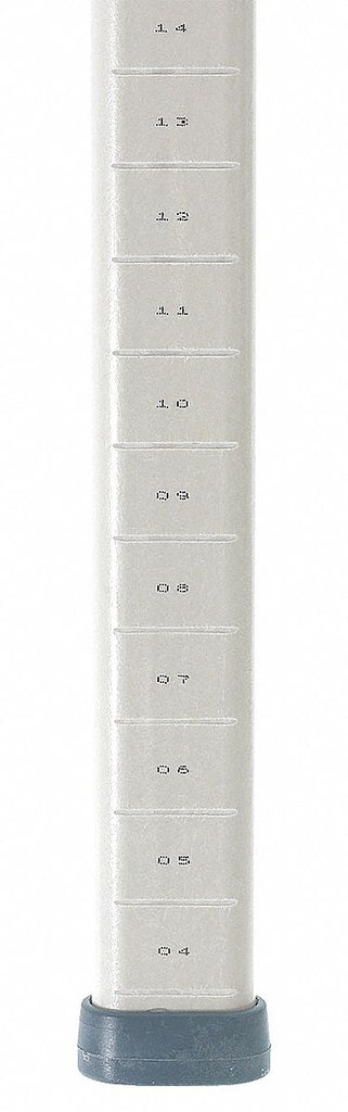 Polymer Shelving Post, Taupe, 1 EA