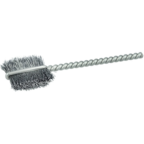 1/2″ Power Tube Brush, .005″ Stainless Steel Wire Fill, 9/16″ Brush Length - Exact Tool & Supply