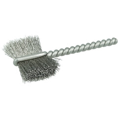 7/8″ Power Tube Brush, .005″ Stainless Steel Wire Fill, 5/8″ Brush Length - Exact Tool & Supply