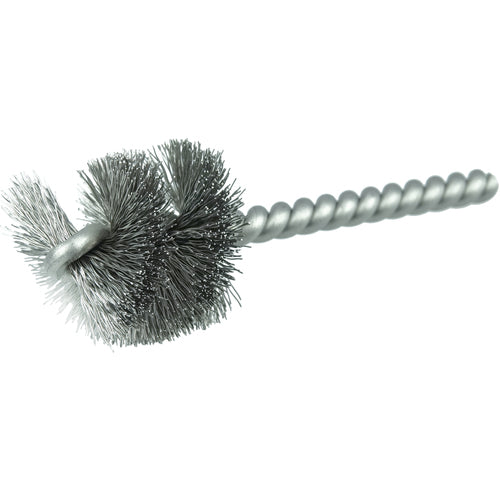 1-1/8″ Power Tube Brush, .008″ Stainless Steel Wire Fill, 1″ Brush Length - Exact Tool & Supply
