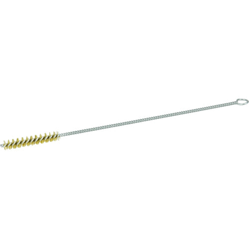 1/4″ Hand Tube Brush-0.003″ Brass, 1 1/2 Brush Length - Non-Sparking Wire Wheel - Exact Tool & Supply