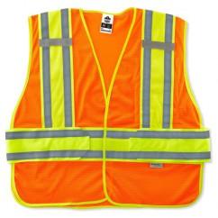 8240HL XL/2XL ORANGE EXPANDABLE VEST - Exact Tool & Supply