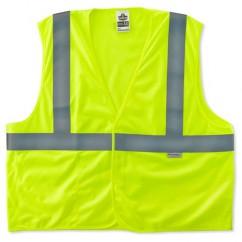 8255HL S/M LIME TREATED POLY VEST - Exact Tool & Supply