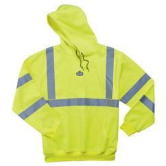 8393 L LIME HOODED SWEATSHIRT - Exact Tool & Supply