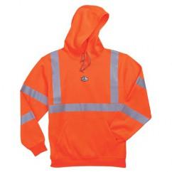 8393 2XL ORANGE HOODED SWEATSHIRT - Exact Tool & Supply
