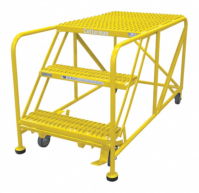 Work Platform, Steel, Single Access Platform Style, 30" Platform Height