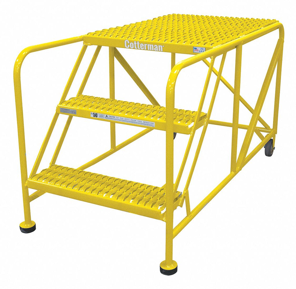 Work Platform, Steel, Single Access Platform Style, 30" Platform Height