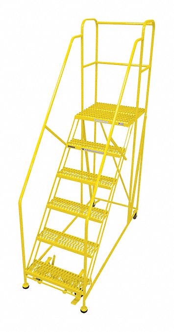 Work Platform, Steel, Single Access Platform Style, 60" Platform Height