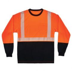 8281BK 4XL ORG/BLK LG SLV T-SHIRT - Exact Tool & Supply