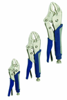3 Piece - Curve Jaw Cushion Grip Locking Plier Set - Exact Tool & Supply