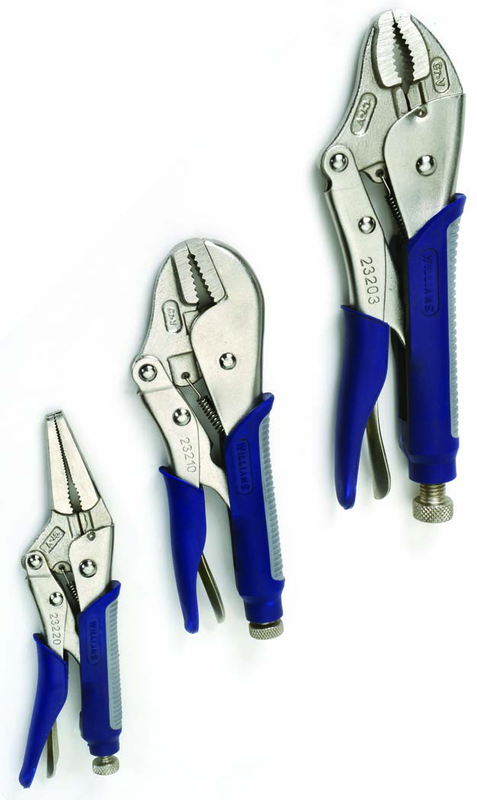 3 Piece - Asst Jaw Cushion Grip Locking Plier Set - Exact Tool & Supply