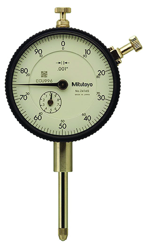 1" Total Range - 0-100 Dial Reading - AGD 2 Dial Indicator - Exact Tool & Supply