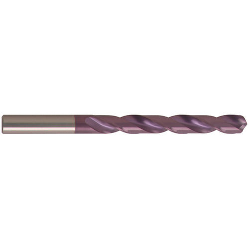 #51 Dia. × 1.7 mm Shank × 20 mm Flute Length × 43 mm OAL, Jobber, 118°, nano-FIREX, 2 Flute, External Coolant, Round Solid Carbide Drill