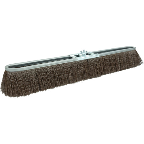18″ Vortec Pro Coarse Sweep Strip Broom, Brown Polypropylene Fill - Exact Tool & Supply
