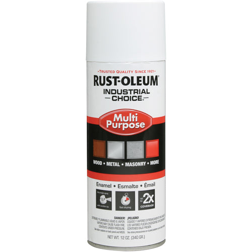 1600 Multi-Purpose Semi-Gloss White Spray Paint - Exact Tool & Supply