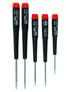 5 Piece - Ergo Handle Screwdriver Set - Includes: TX-10; TX-15; TX-20; TX-25; TX-30; 8" Long - Exact Tool & Supply