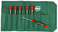 6 Piece - T6; T7; T8 x 40mm; T9; T10 x 50mm; T15 x 60mm - PicoFinish Precision MagicSpring® Screw Holding Torx® Screwdriver Set - Exact Tool & Supply