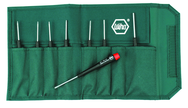 8 Piece - T3; T4; T5; T6; T7; T8 x 40mm; T9; T10 x 50mm - Precision Torx Screwdriver Set in Pouch - Exact Tool & Supply