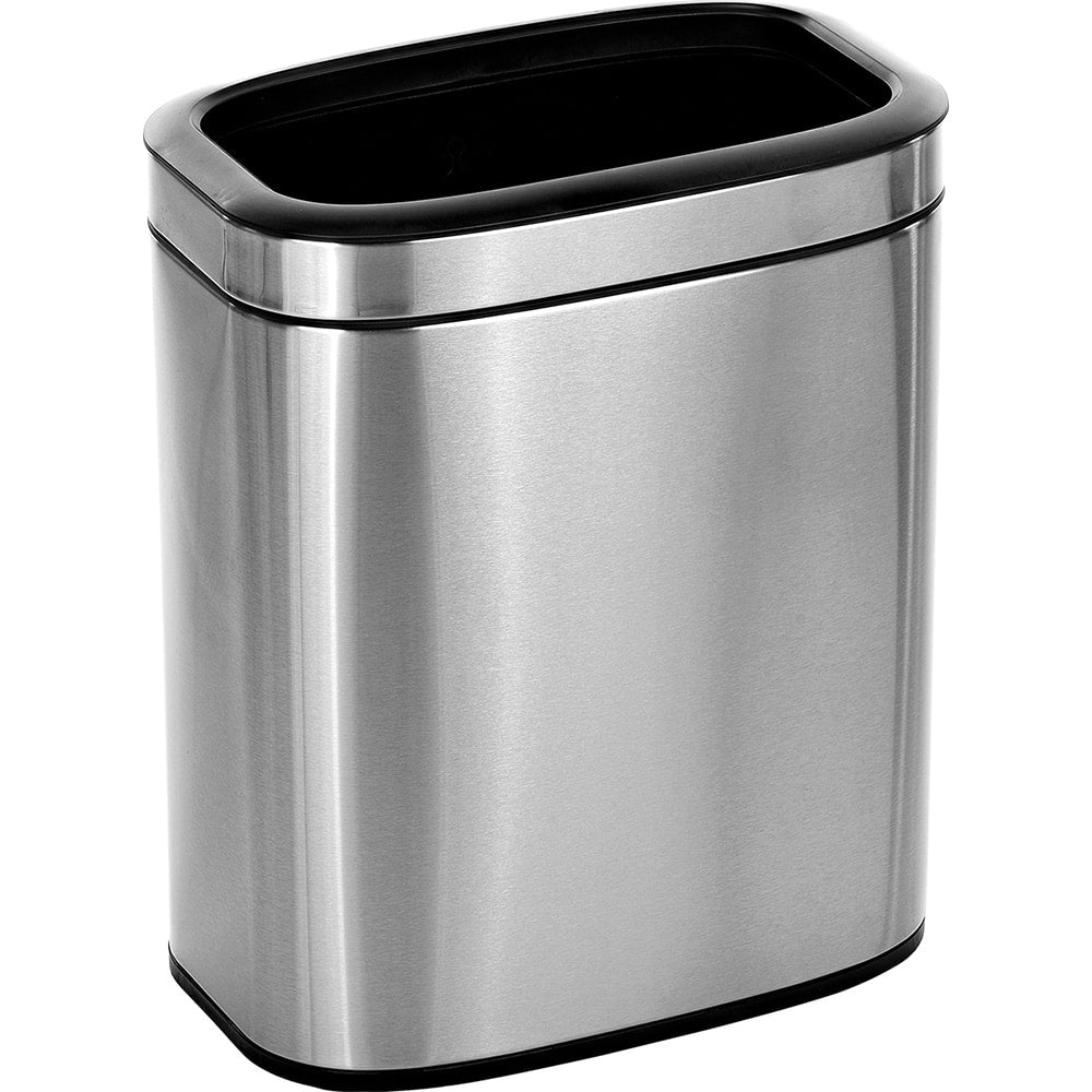 Alpine Industries - Trash Cans & Recycling Containers; Type: Trash Can ; Container Shape: Round ; Container Size: 20 L ; Container Graphics: None ; Color: Stainless Steel Brushed ; Finish: Smooth - Exact Tool & Supply