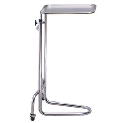Lakeside - Emergency Preparedness Supplies; Type: Mayo Stand ; Contents/Features: Stainless Steel Tray is Removable Ror Sanitation; Tray Height is Adjustable (34" to 53") With Convenient Twist Knob on Upright; Tray is 19-1/4" x 12-1/2"; U-Shaped Base Min - Exact Tool & Supply